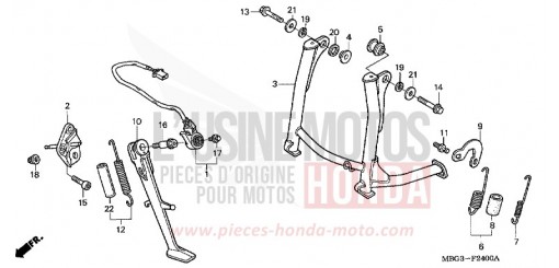 BEQUILLE VFR800FIX de 1999